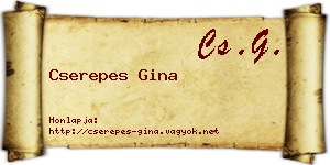 Cserepes Gina névjegykártya